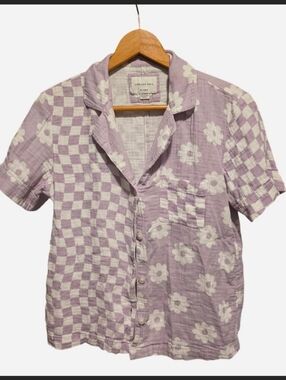 American Eagle Outfitters Lounge Button Up Top